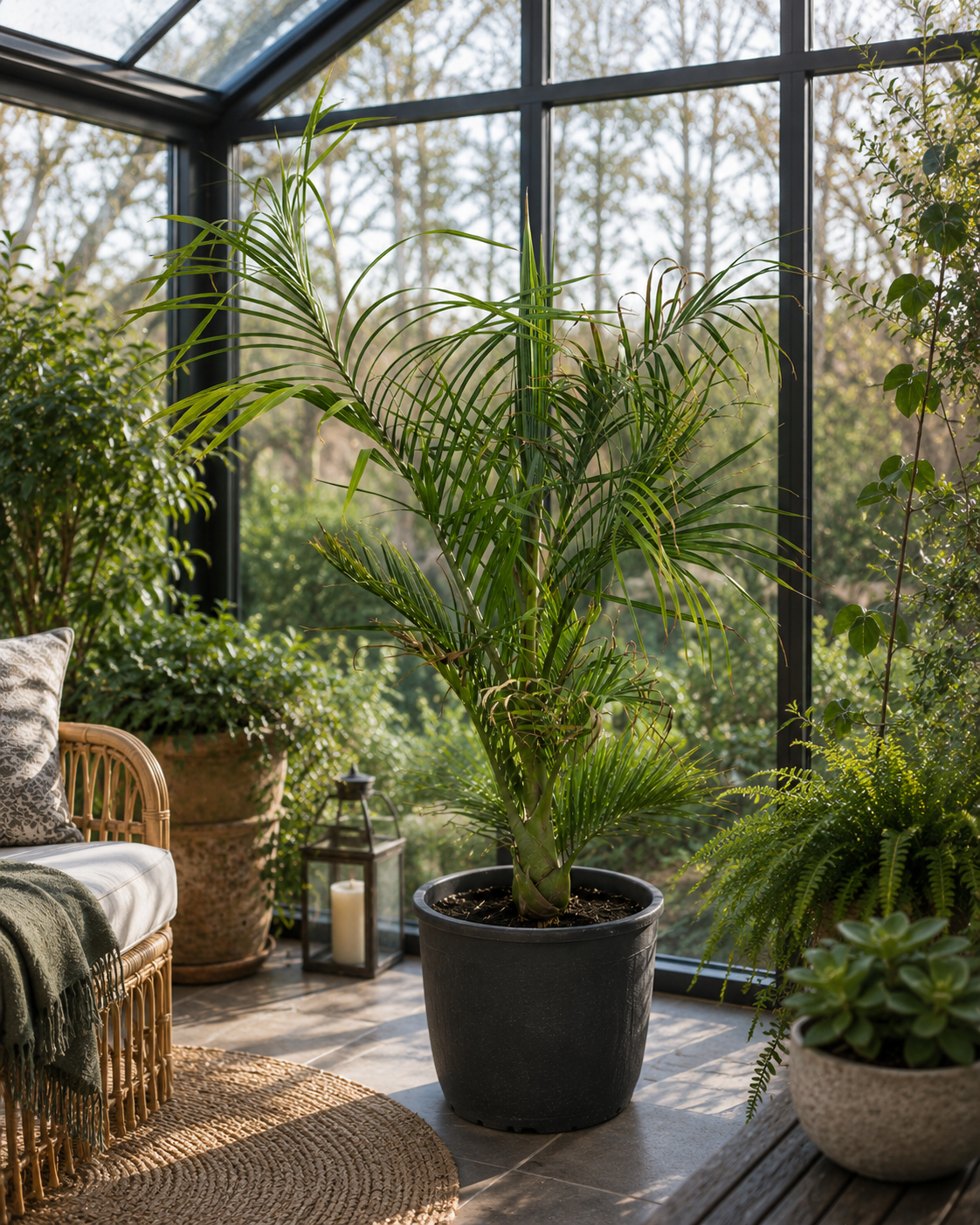 Dypsis Decaryi Dreieckspalme 120-140 cm Seltene Madagaskar Palme Exotische Zimmerpflanze