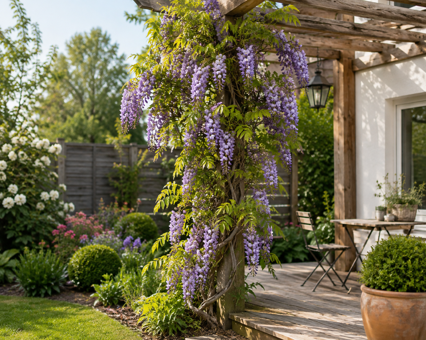 Wisteria formosa 'Issai' 120–160 cm – Blauregen, Glyzinie, Kletterpflanze für Garten, Pergola, Rankhilfe & Terrasse