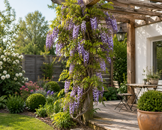Wisteria formosa 'Issai' 120–160 cm – Blauregen, Glyzinie, Kletterpflanze für Garten, Pergola, Rankhilfe & Terrasse