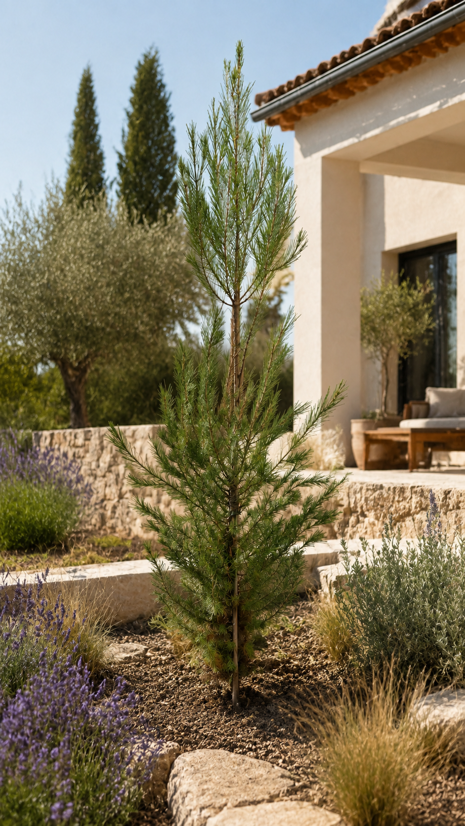 Aleppo-Kiefer ca. 200 cm – Pinus halepensis, mediterrane Kiefer für Garten, Terrasse und großen Kübel