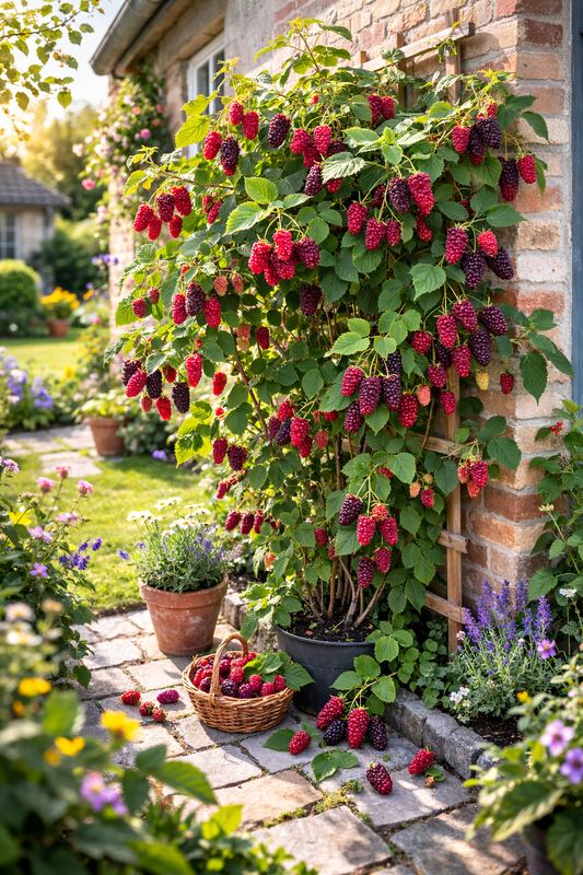 Himbeere-Brombeere Kreuzung - Rubus 'Tayberry'