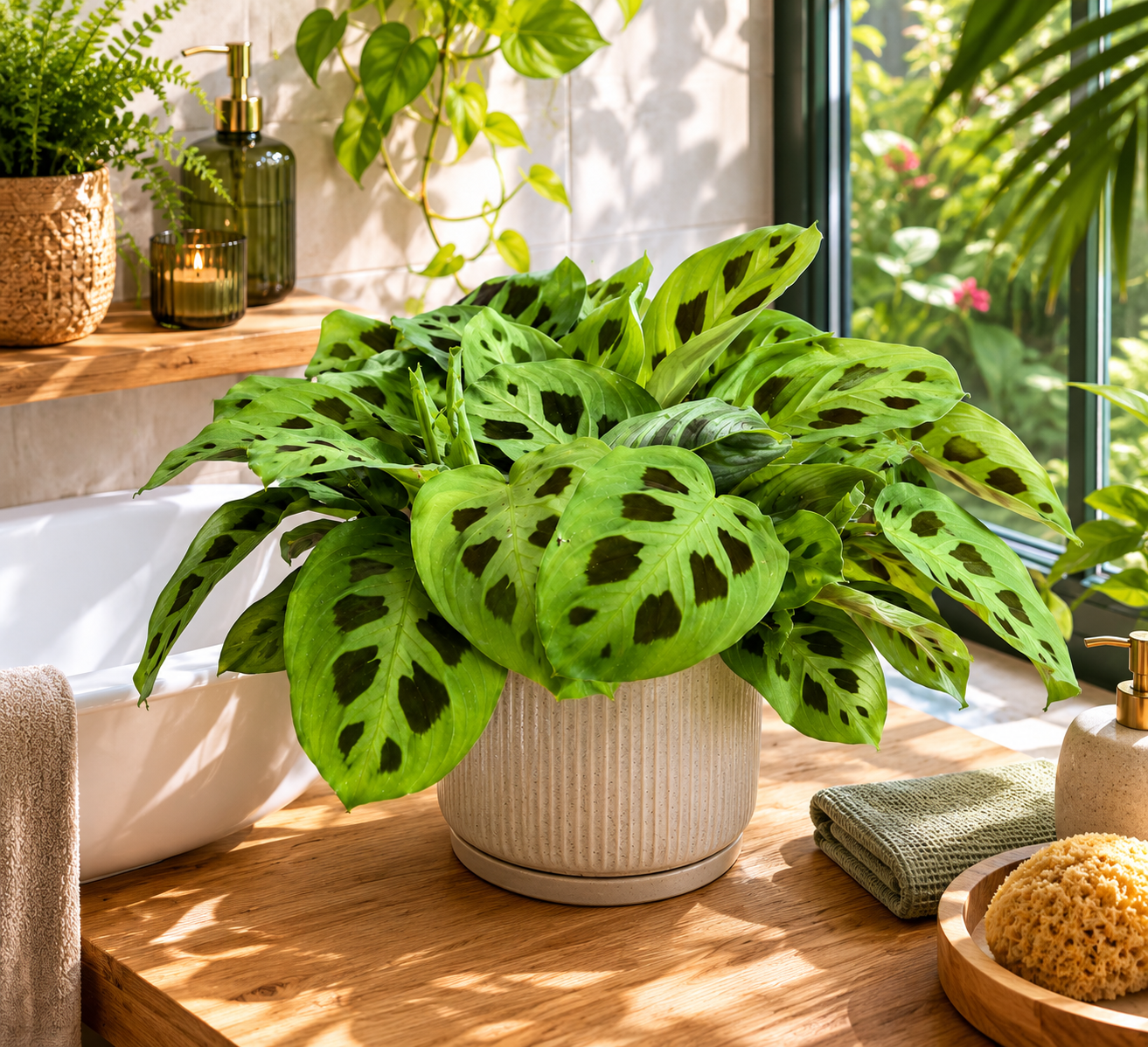 Maranta leuconeura Kerchoveana" 30 cm ZELENÁ Maranta - Maranta - Arrowroot