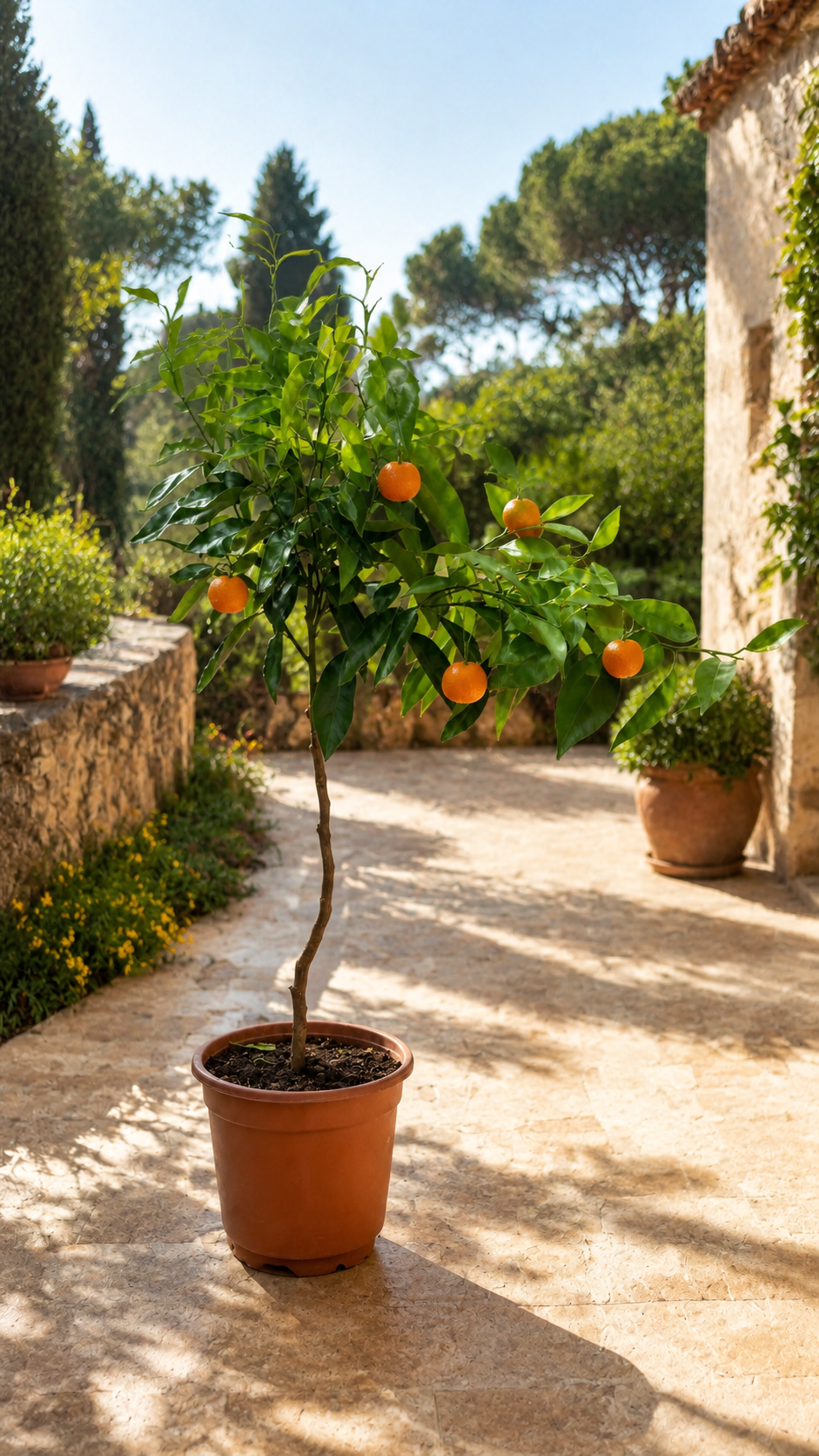 Satsuma-Pflanze als Stämmchen ca. 50 cm – Citrus unshiu, Japanische Mandarine & winterharter Zitrusbaum