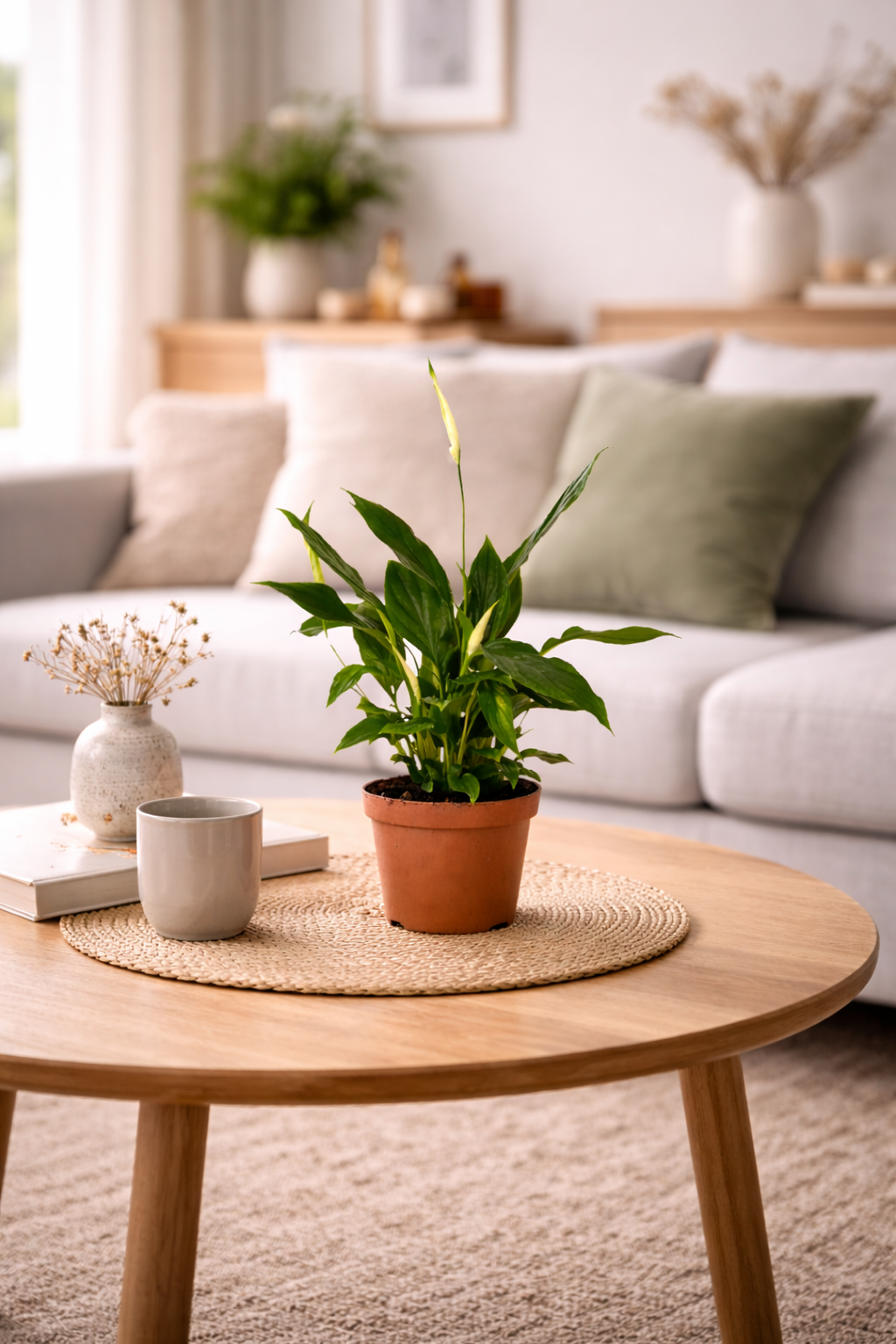 Spathiphyllum ‚Chopin‘ 30 cm – Einblatt / Friedenslilie – Scheidenblatt Zimmerpflanze luftreinigend & pflegeleicht