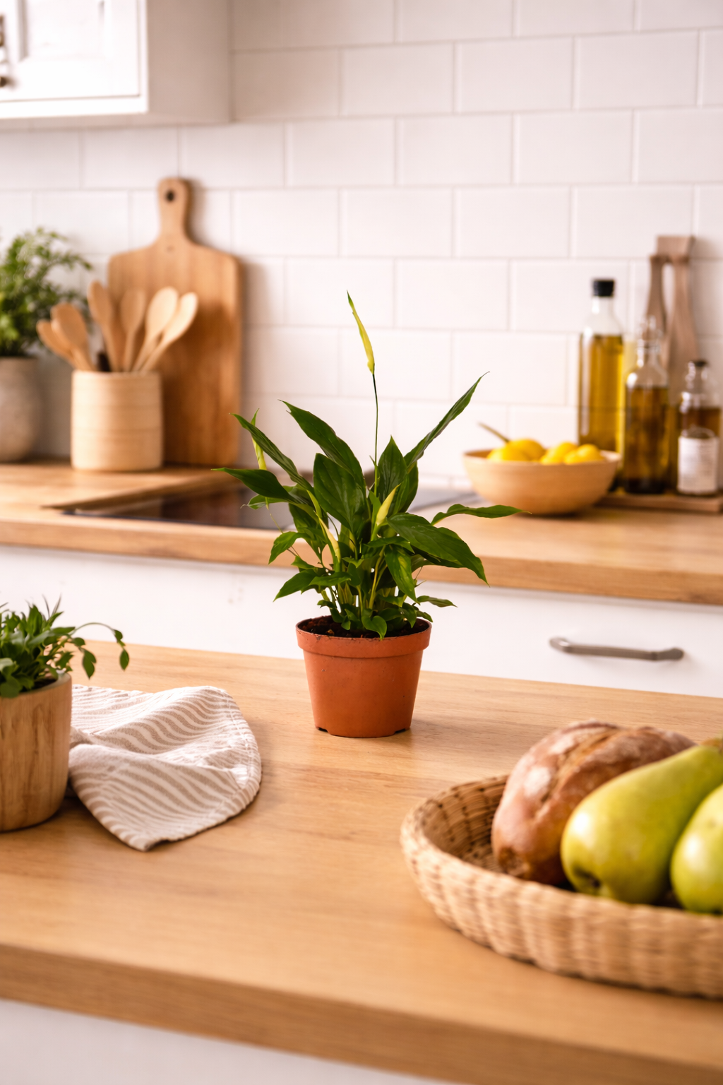 Spathiphyllum ‚Chopin‘ 30 cm – Einblatt / Friedenslilie – Scheidenblatt Zimmerpflanze luftreinigend & pflegeleicht