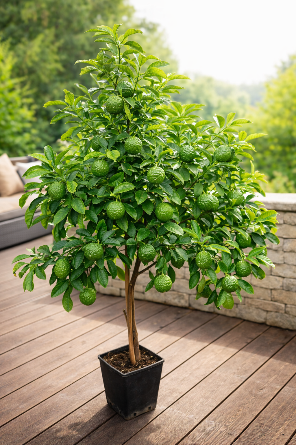 Kafrová limetka 140-180 cm Citrus Hystrix Kafrová limetka Kafrová limetka Papeda Combava