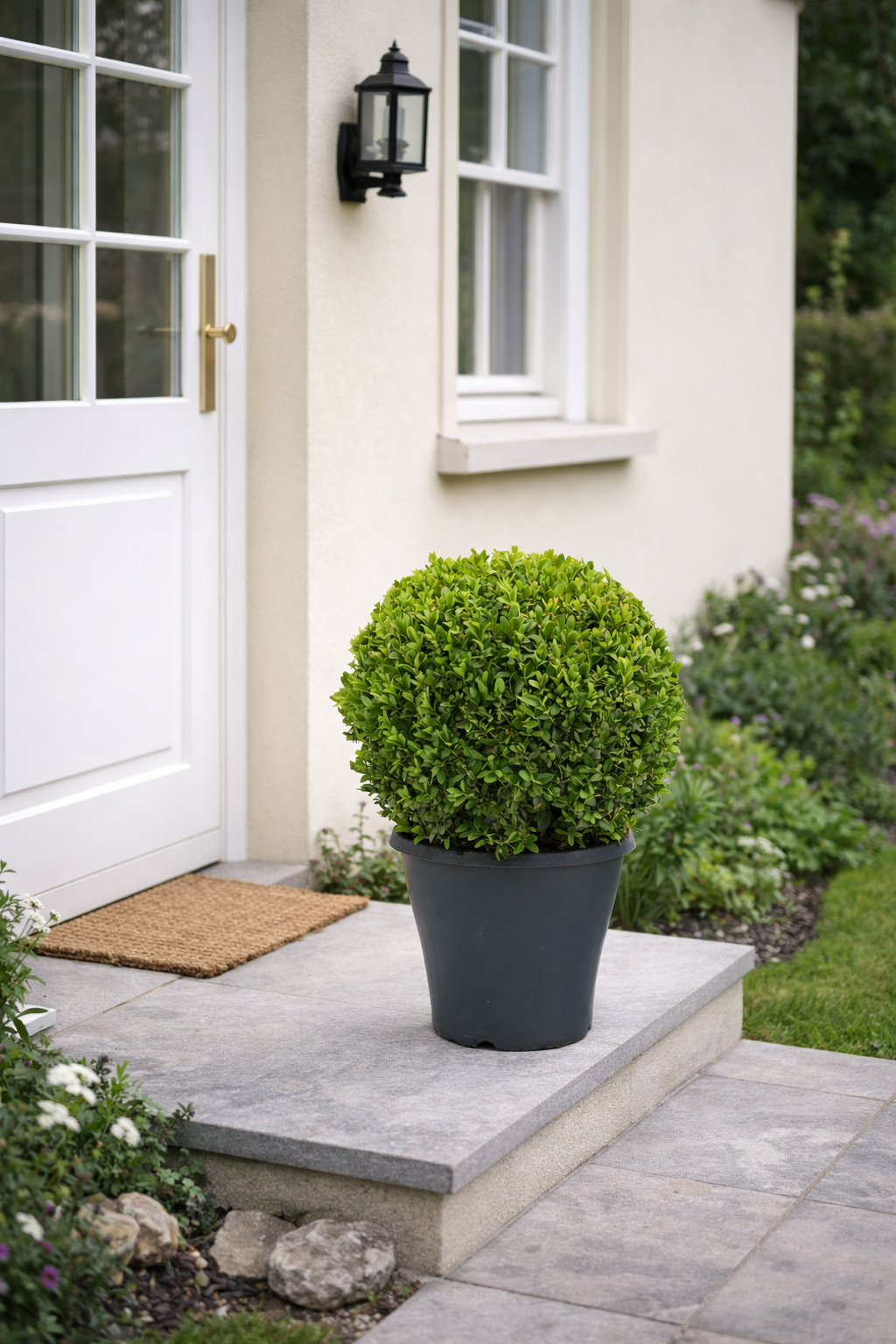 Buchsbaum-Kugel Ø ca. 35 cm – Immergrüner Buxus sempervirens für Garten & Deko