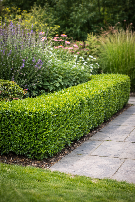 Buchsbaum ca. 40 cm Strauch – Buxus sempervirens – immergrüner Buchsbaum für Garten, Hecke & Kübel