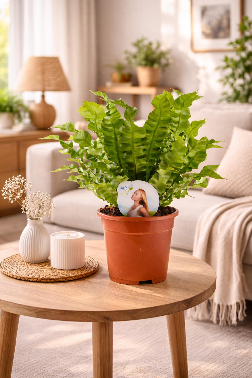 Asplenium nidus Crispy Wave ca 30 cm Nestfarn Zimmerpflanze Farn Grünpflanze pflegeleicht