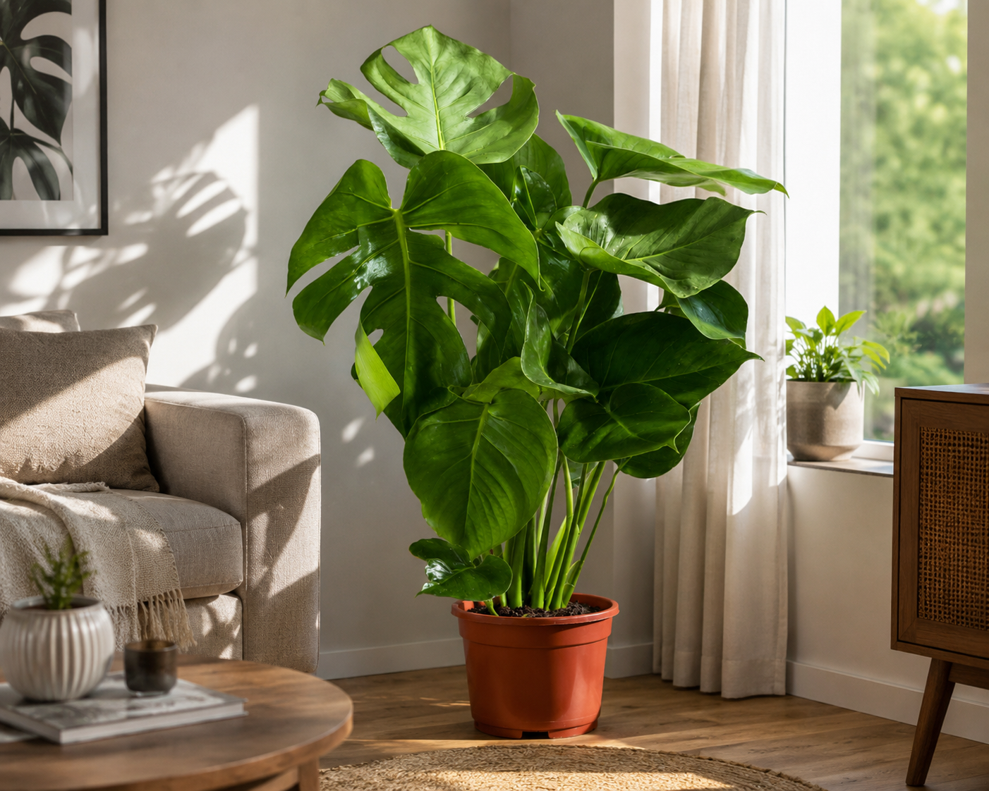 Monstera delicosa 50 cm Köstliches Fensterblatt