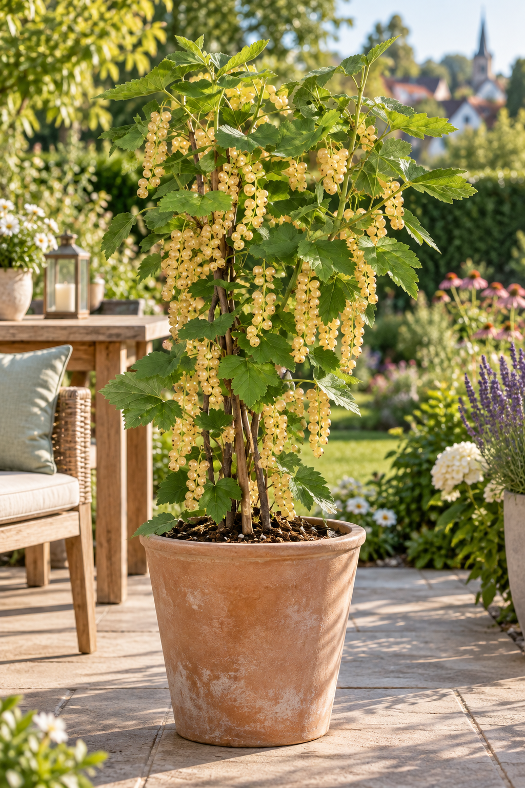 Weiße Johannisbeere ‘Witte Hollander’ 50–70 cm – Ribes rubrum, Beerenstrauch für Garten und Kübel