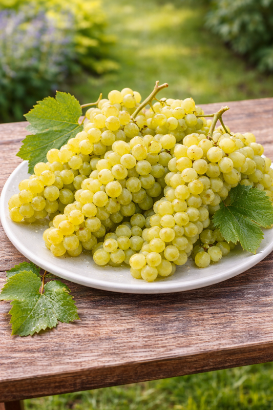 2 révy vinné 'Bianca' – Vitis vinifera | Stolní hrozny bílé | Odolný, produktivní, robustní | 30–50 cm včetně květináče o průměru 12 cm