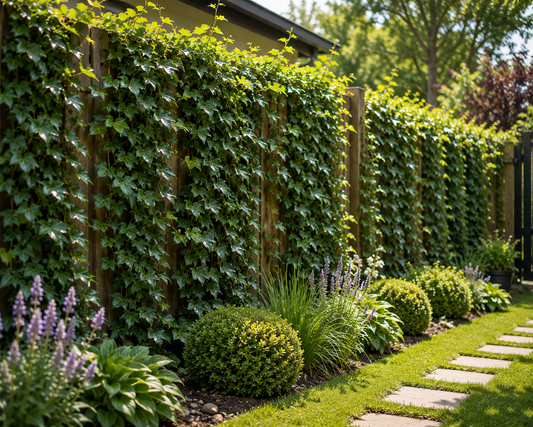 10 x břečťan 100-140 cm Hedera Hibernica 10 stálezelených popínavých rostlin pro 3metrový živý plot se 100% soukromím Neprůhledné popínavé rostliny