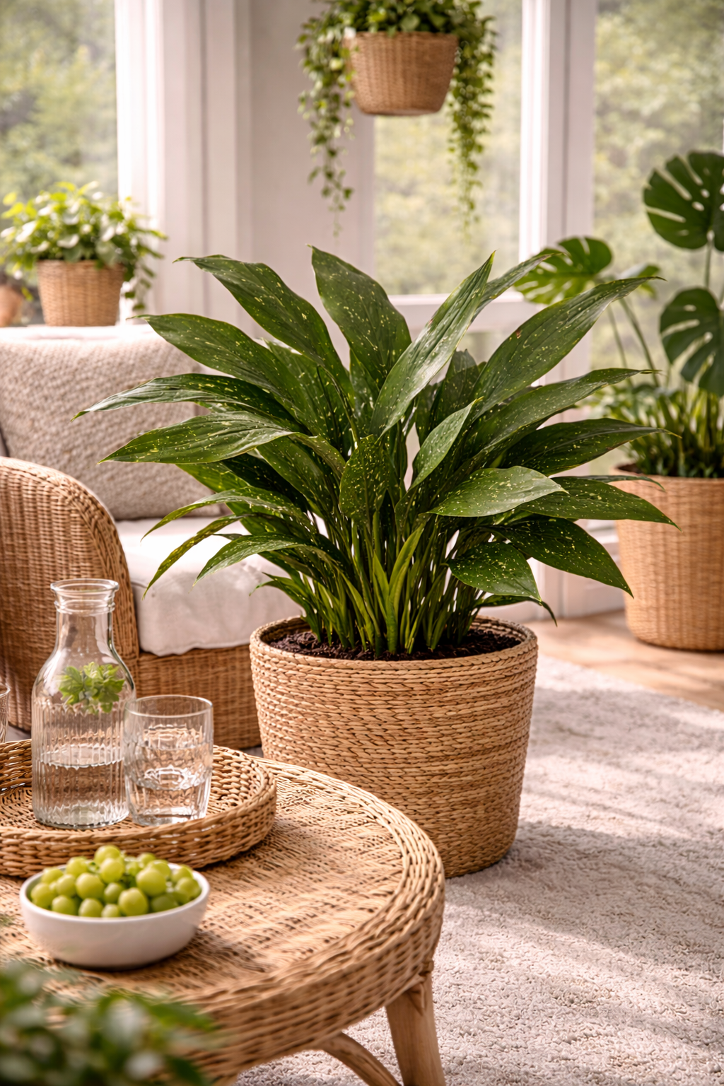 Aspidistra elatior Milky Way 50-60 cm – Schusterpalme mit Sternsprenkeln