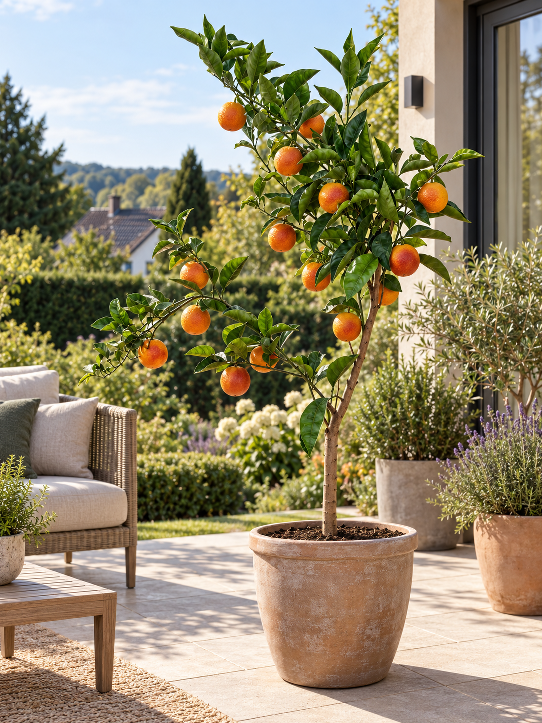 Tarocco Scirè Blutorange 100–120 cm – Citrus sinensis, sizilianischer Orangenbaum