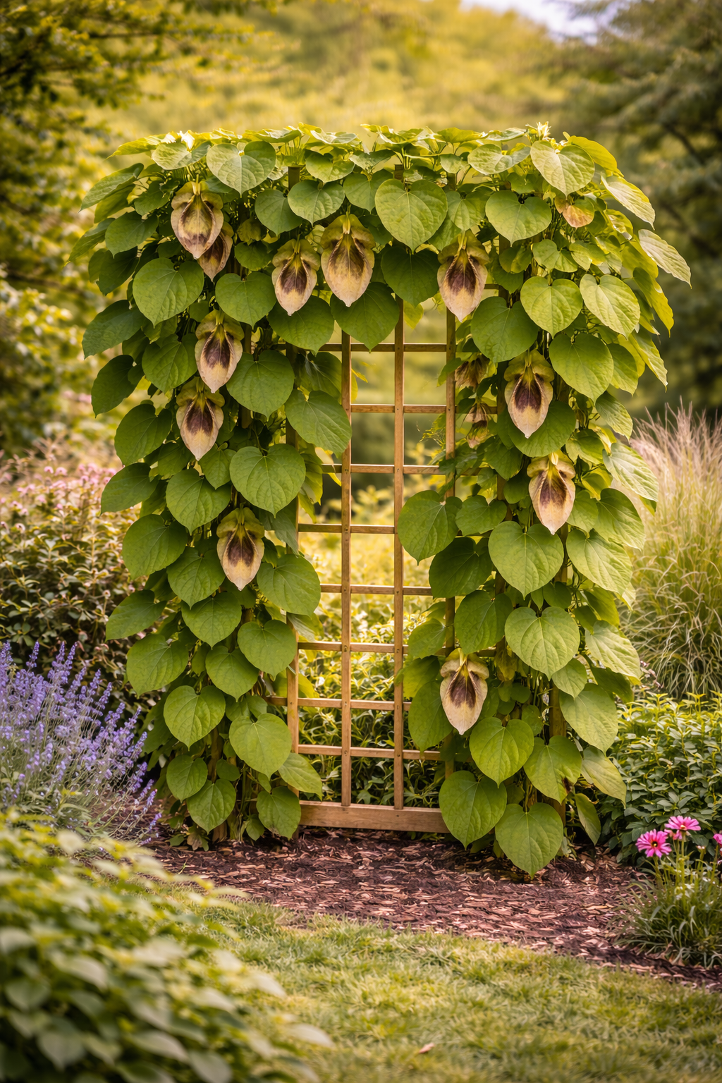 Pfeifenwinde (Aristolochia macrophylla) 30–50 cm – winterharte Kletterpflanze mit großen Blättern, ideal für Fassaden & Pergolen
