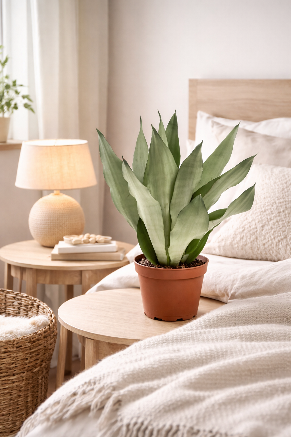 Sansevieria Moonshine ca 50 cm Bogenhanf Zimmerpflanze Schwiegermutterzunge  pflegeleicht luftreinigend