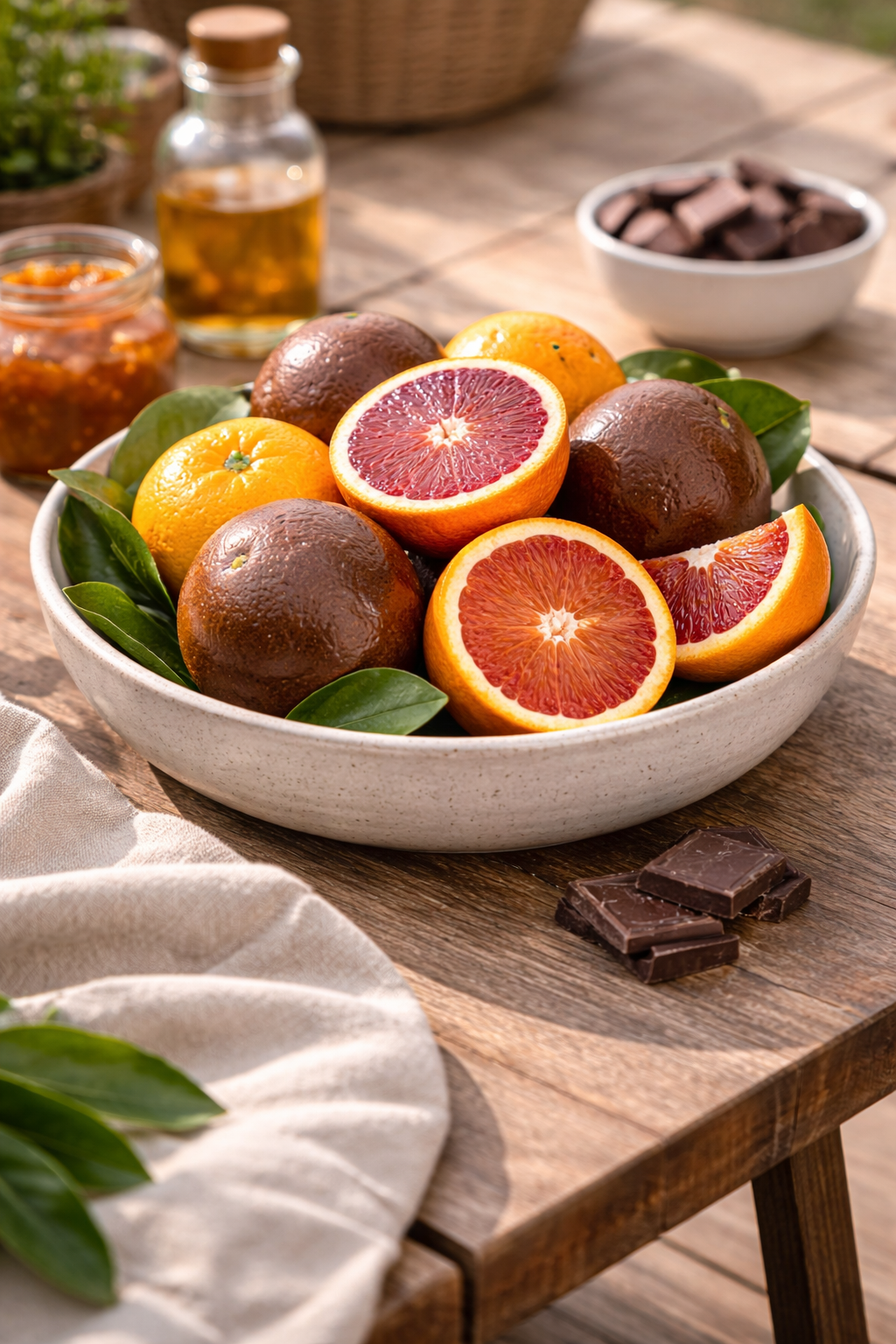 Arancio Chocolate Orangebaum (Chocolate Navel Orange) – Citrus sinensis – seltene Schokoladenorange 70–100 cm, Orangenbaum kaufen