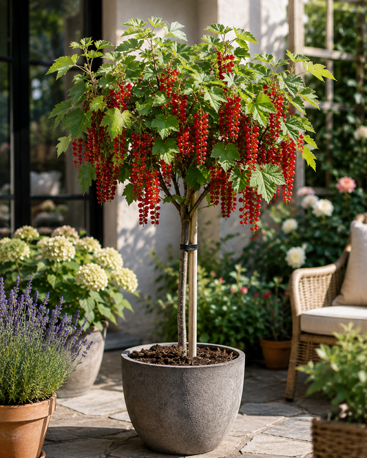 Rote Johannisbeere Ribes 120 cm rubrum 'Jonkheer van Tets' - Hochstamm - veredel