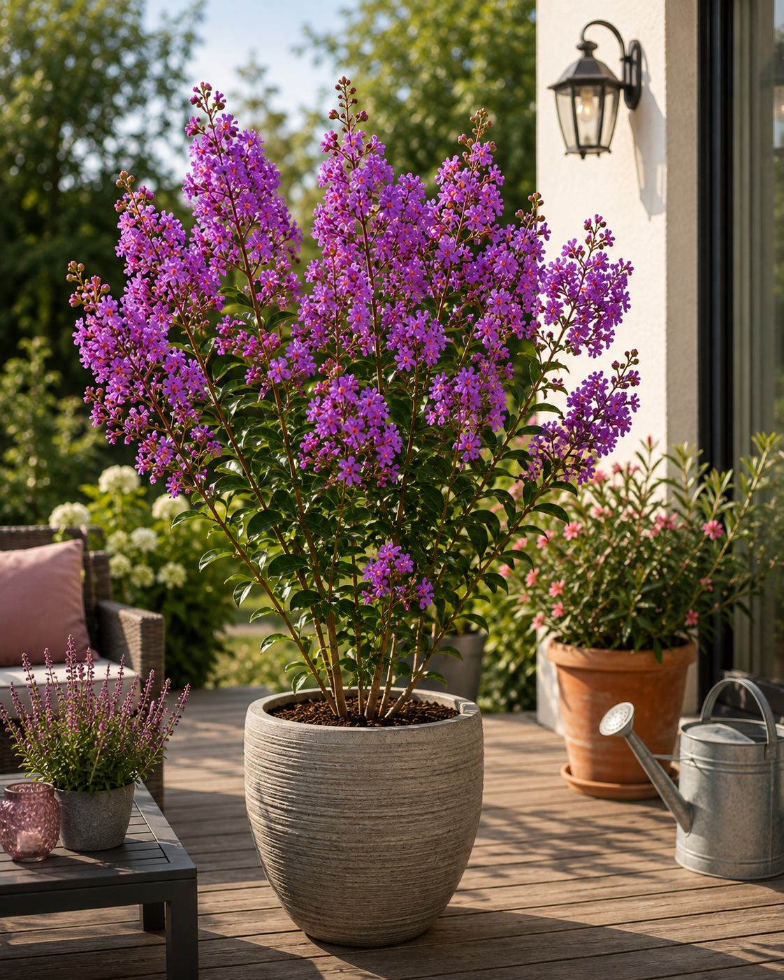 Lagerstroemia indica Purple 40–60 cm – Violette Kreppmyrte im 2,5-Liter-Topf – Flieder des Südens für Garten und Kübel