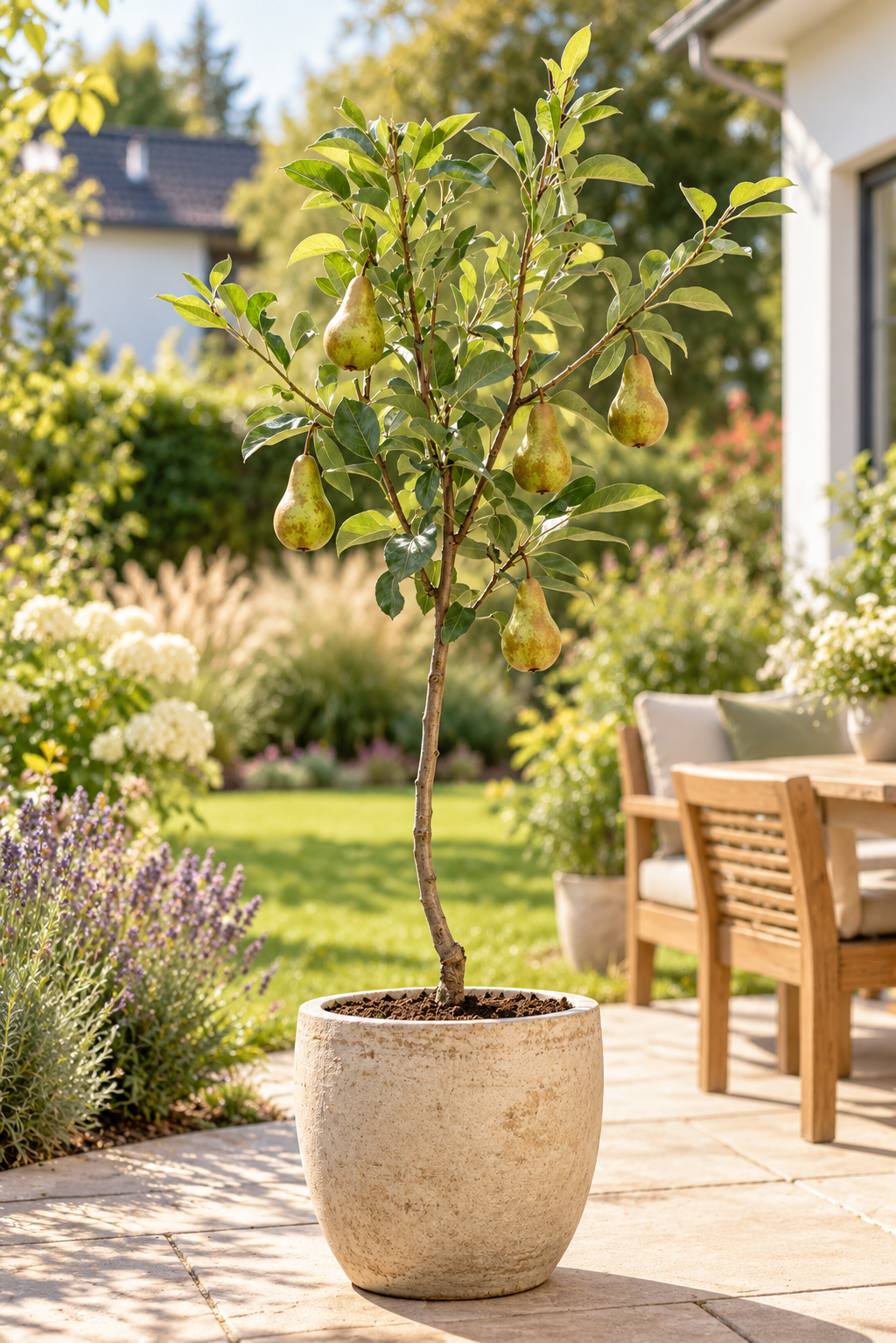 Birnbaum ‘Conference’ 100–120 cm – Pyrus communis – saftige Tafelbirne, winterharter Obstbaum für Garten & Terrasse