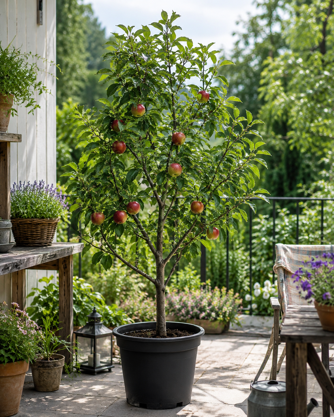 Apfelbaum Malus Starking – Roter Delicious Apfel | Obstbaum 100–140 cm | Winterharte Obstpflanze für Garten & Obstwiese