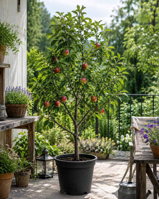 Apfelbaum Malus Starking – Roter Delicious Apfel | Obstbaum 100–140 cm | Winterharte Obstpflanze für Garten & Obstwiese