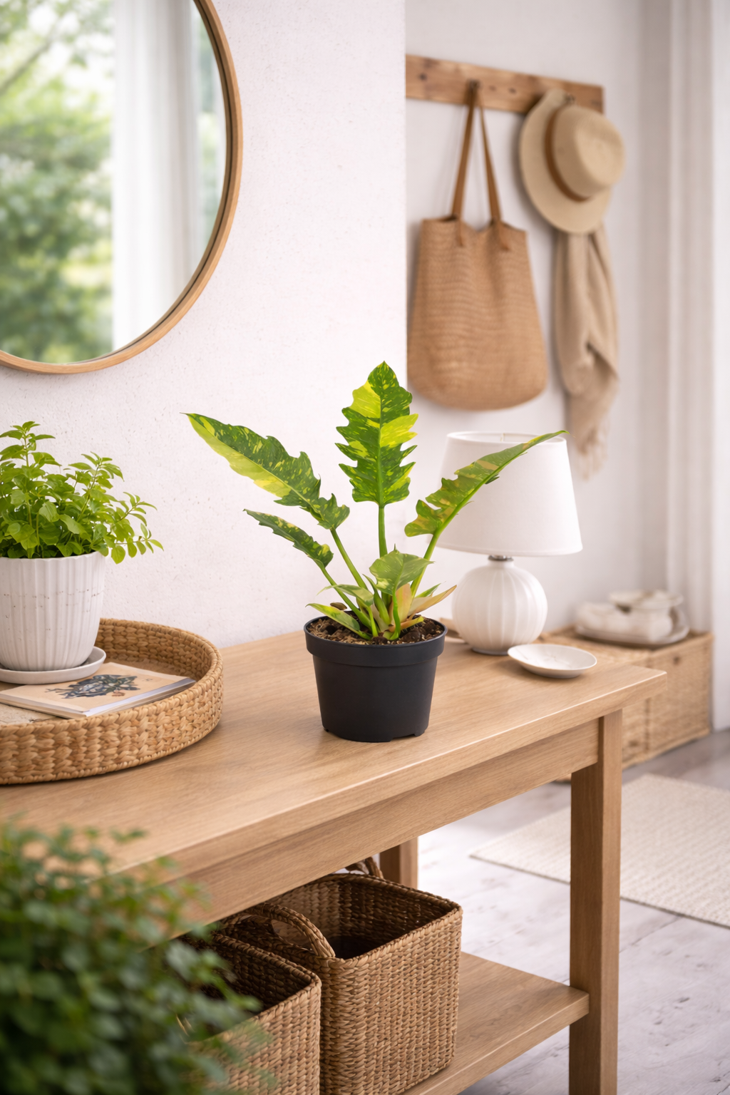 Philodendron Ring of Fire ca. 30 cm – Bunter Baumfreund Zimmerpflanze, seltene Grünpflanze, pflegeleicht & luftreinigend