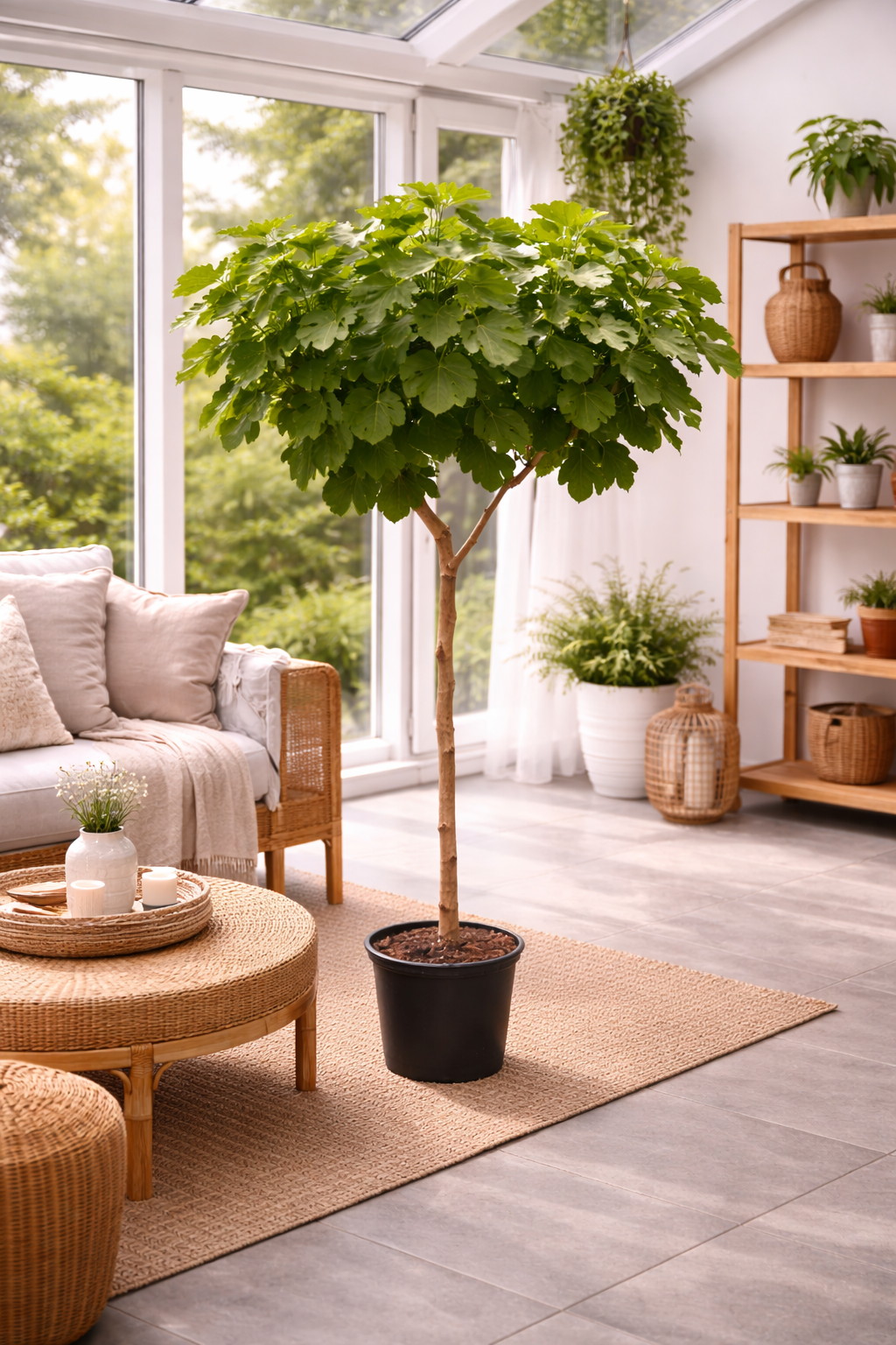 Feige Napolitana Baum 160-200 cm - Ficus carica -kräftiger Stamm - Feigenbaum