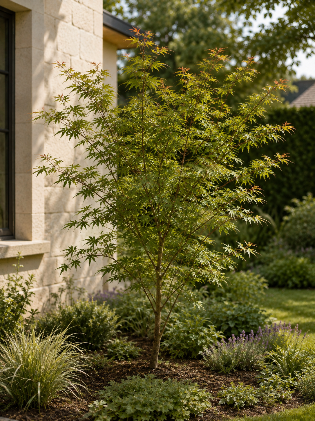 Acer palmatum ‘Seiryu’ ca. 30 cm – Japanischer Fächerahorn, grüner Schlitzahorn für Garten und Kübel
