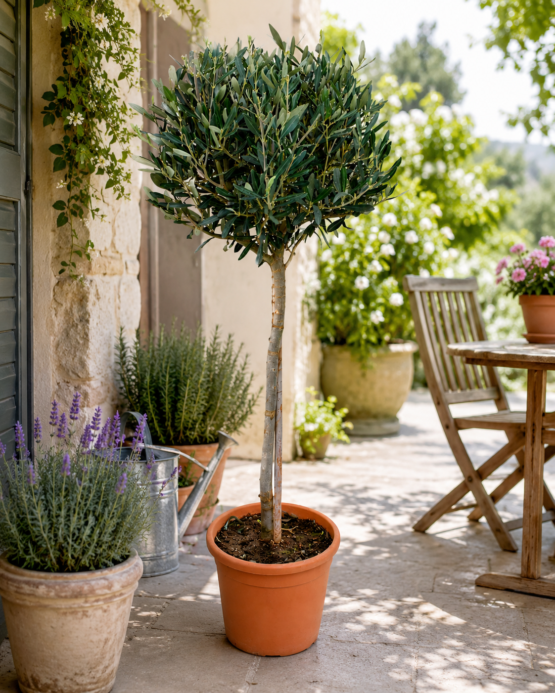 Kmen olivovníku 100-120 cm – Středomořský olivovník do zahrady, na balkon a terasu