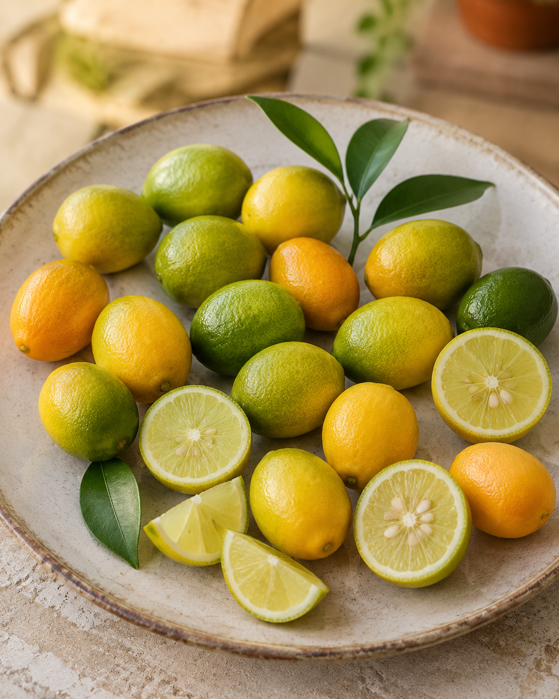 Limequat Floridana Stämmchen ca. 50 cm – Citrus × floridana, italienische Zitruspflanze und Limetten-Kumquat-Hybride