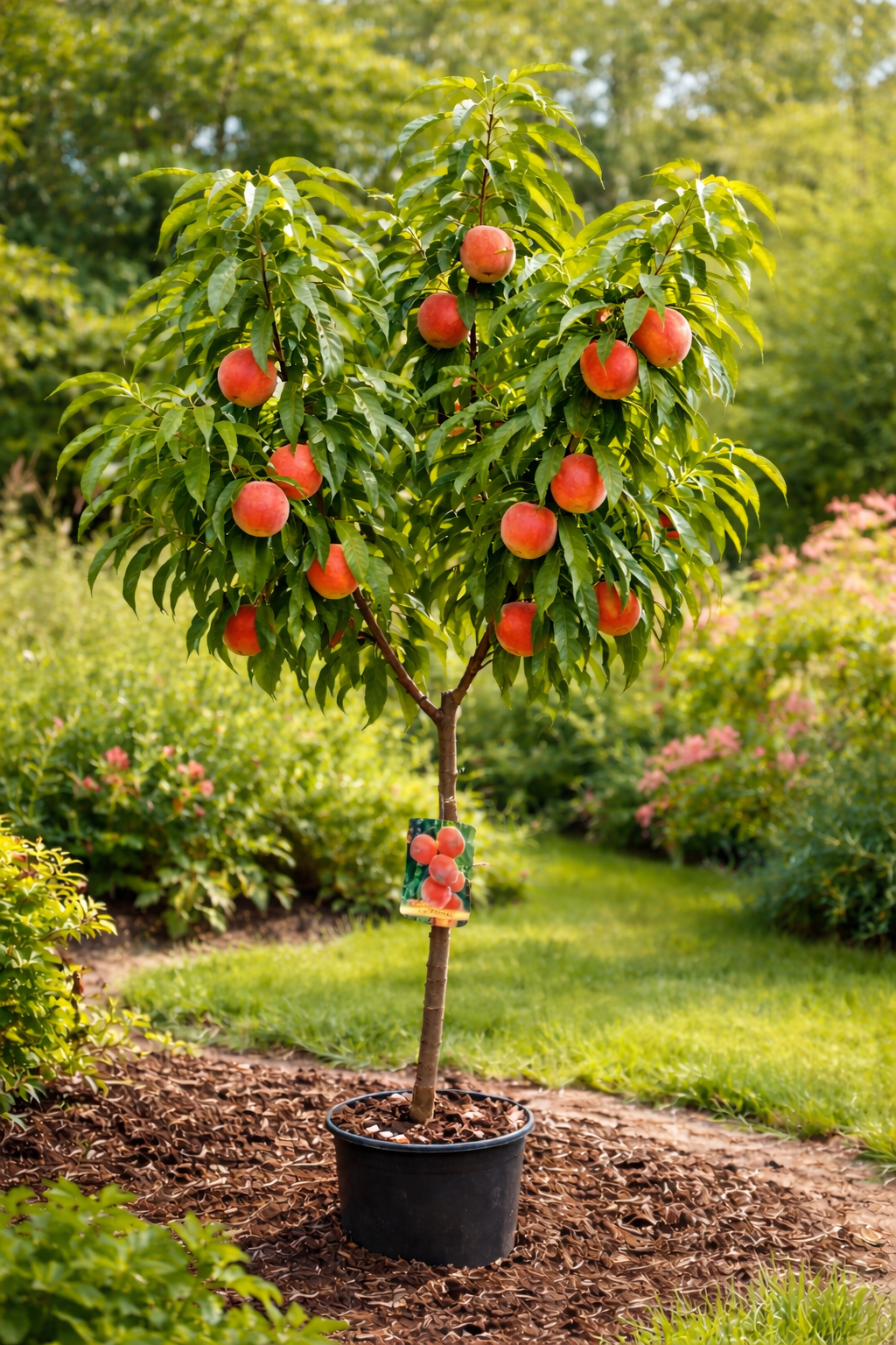 Pfirsichbaum 'Cardina' 150–200 cm – Prunus persica Obstbaum süßer Garten Pfirsich winterhart