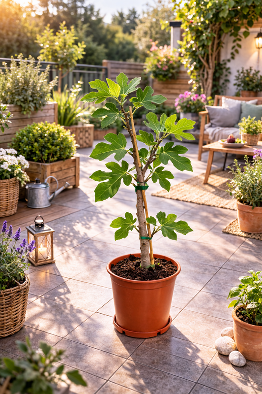 Feigenbaum Brown Turkey 70–100 cm – Winterharte Echte Feige (Ficus carica) – Mediterraner Obstbaum für Garten, Terrasse & Balkon