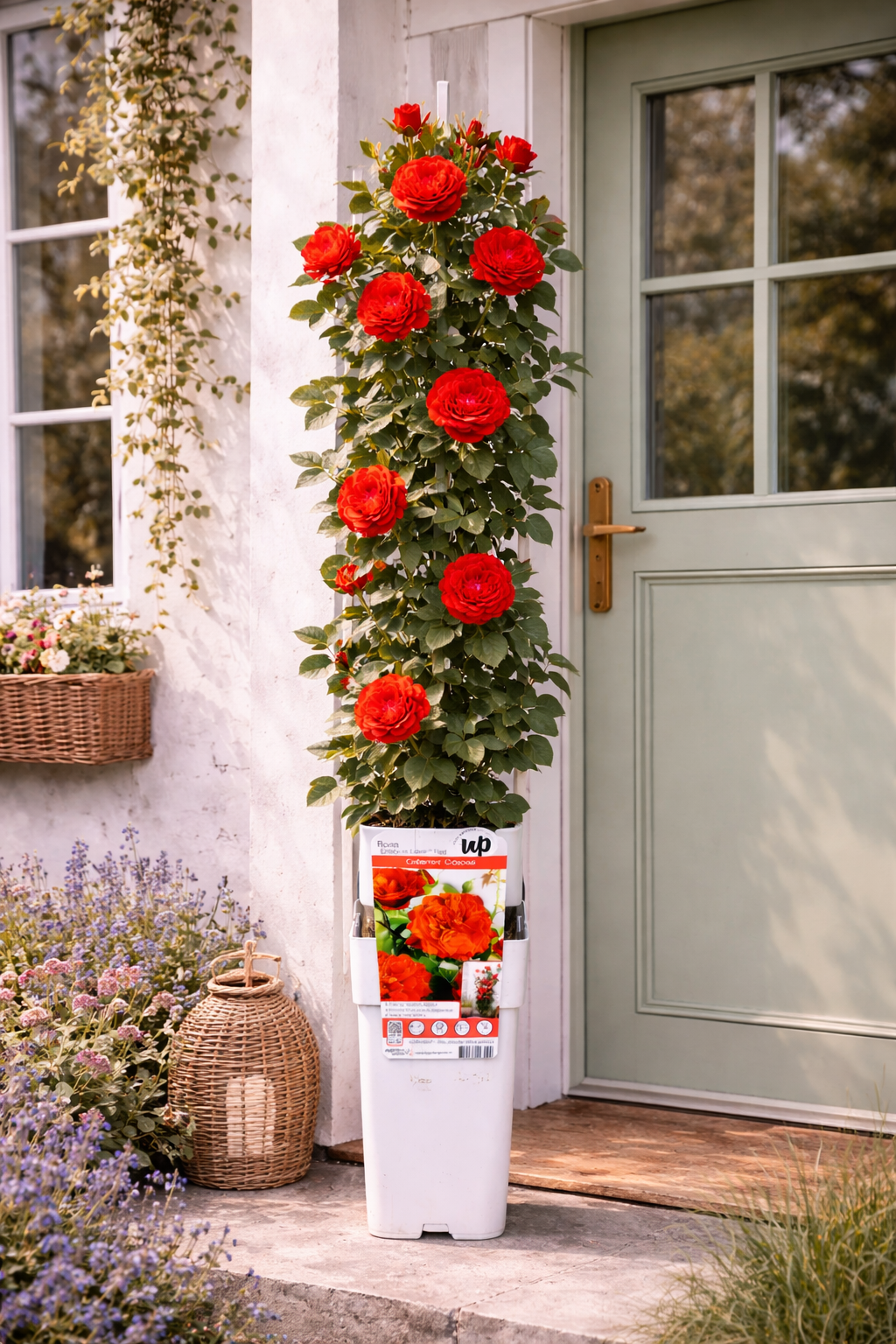 Kletterrose Crazy in Love Rot 50–70 cm – Duftrose, rote Gartenrose, winterhart, rankende Rose für Garten & Balkon