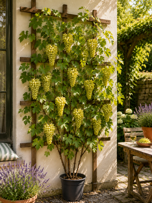 Vitis vinifera Lakemont Weinrebe kernlose Tafeltraube Süßtraube Kletterpflanze 120–180 cm
