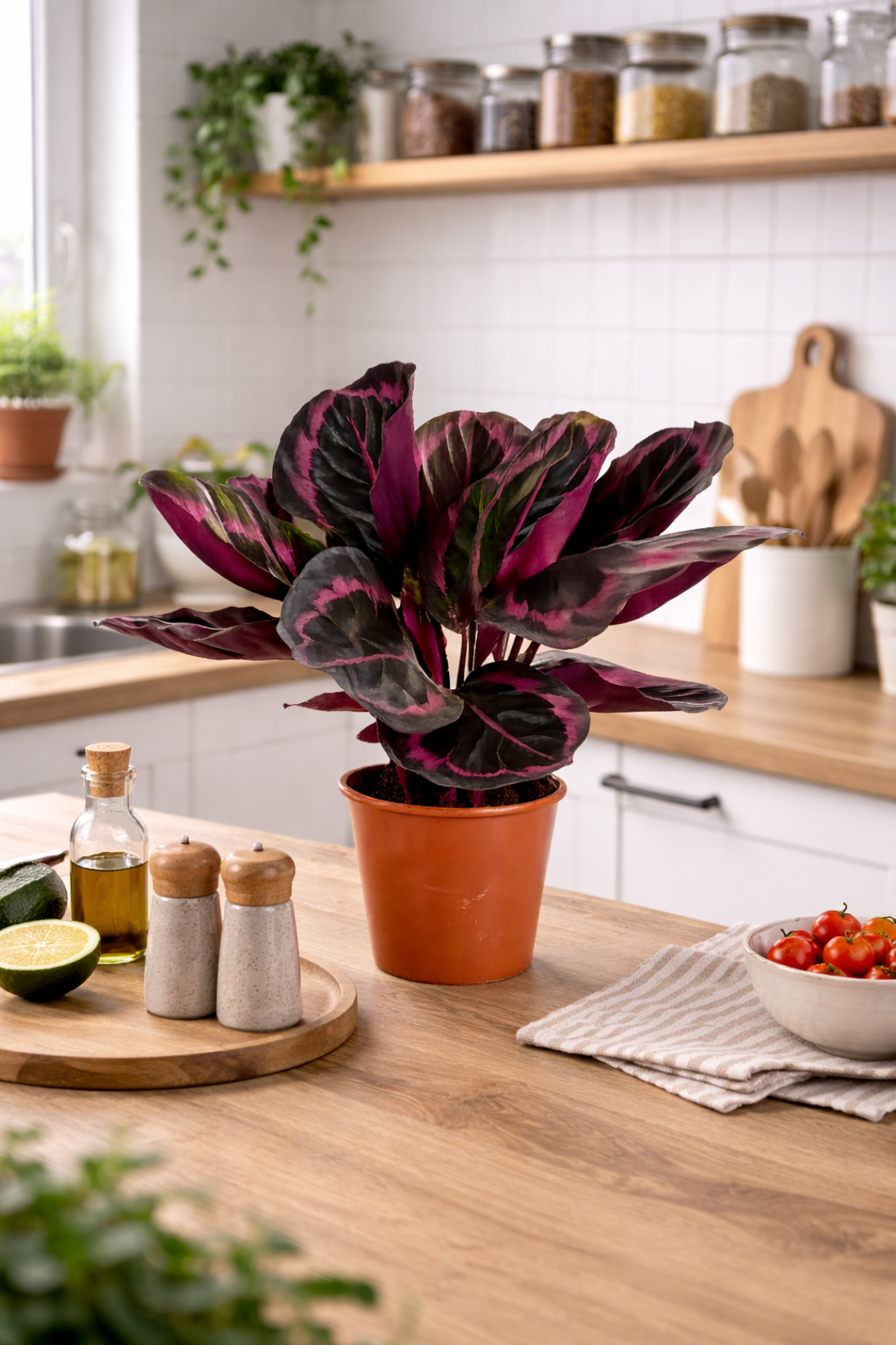 Calathea roseopicta 'Surprise Star' XL – Exotická pokojová rostlina s růžovým vzorem | Snadno udržovatelná kalathea pro váš domov