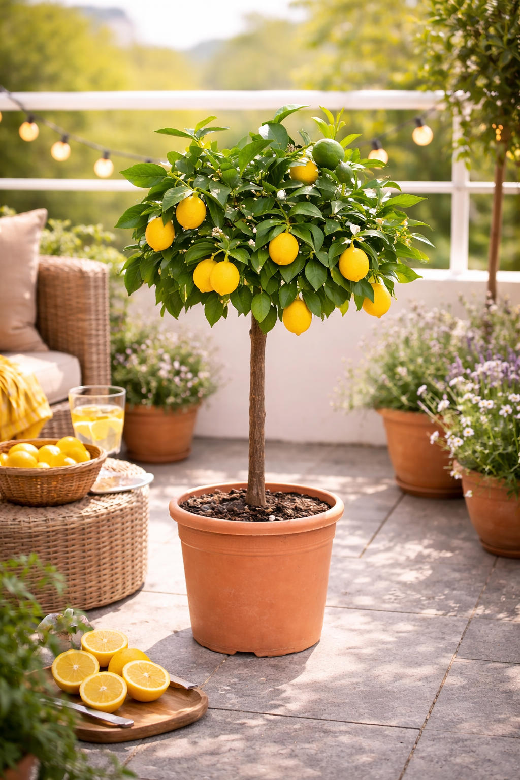 Zitronenbaum Meyer 70–100 cm – Echte Meyer Zitrone Pflanze, Citrus limon Meyer, Zitronenpflanze kaufen