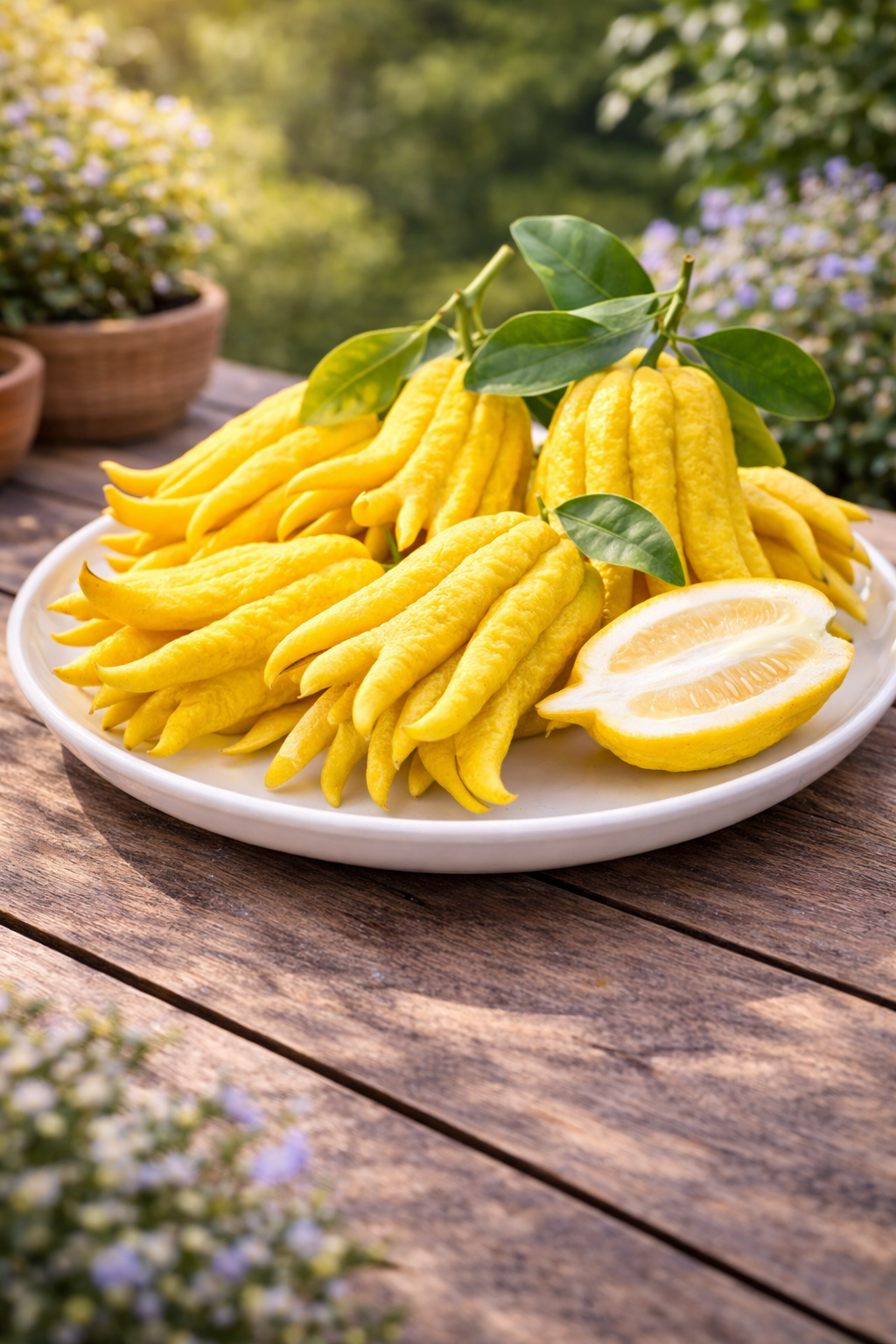 Buddhas Hand Zitrone (Citrus medica) – Exotische Zitruspflanze, 130-170 cm  Duftende Seltenheit für Ihren Garten