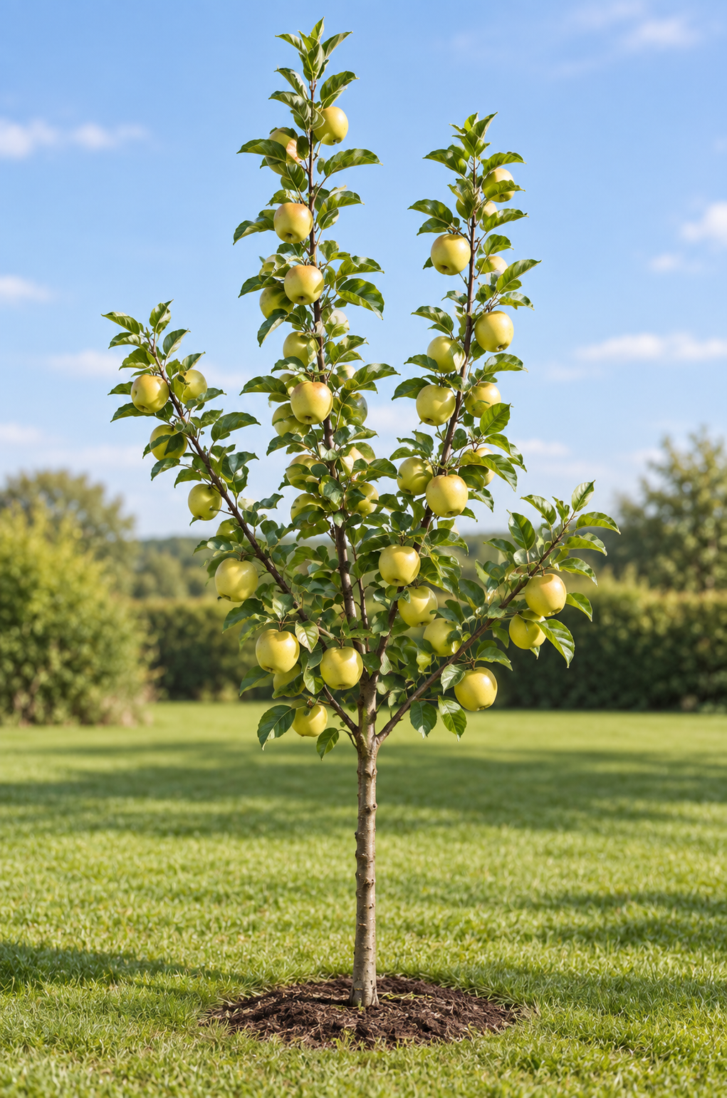 Apfelbaum Golden Delicious 100–120 cm – Malus domestica, ertragreicher Obstbaum mit süßen gelben Äpfeln