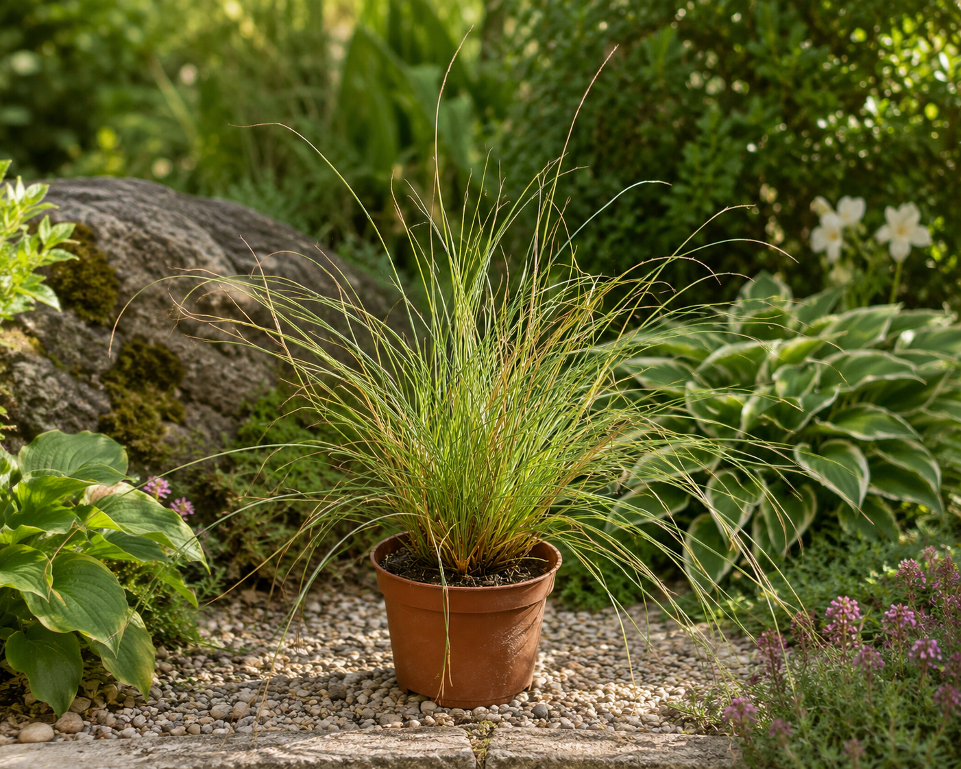 Carex brunnea Jenneke ca. 25 cm – Japan Segge – Immergrünes Ziergras für Garten, Balkon, Kübel & Beet