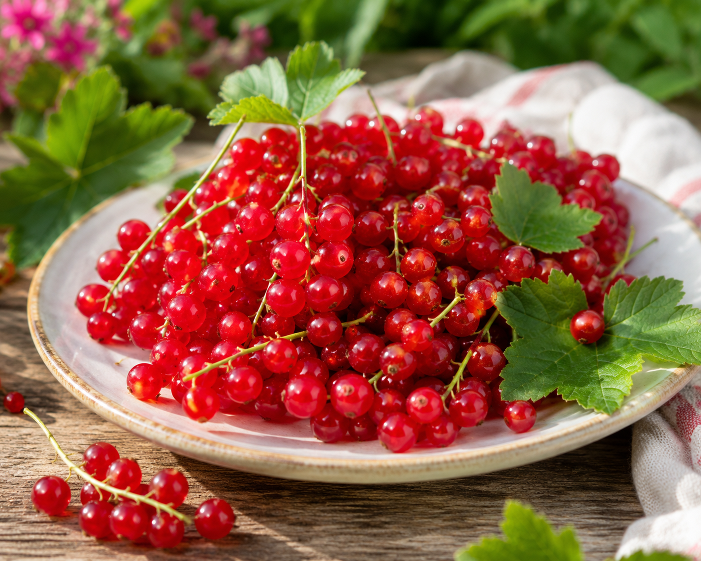Rote Johannisbeere Jonkheer van Tets 30–35 cm – Ribes rubrum – winterharter Beerenstrauch mit aromatischen roten Früchten