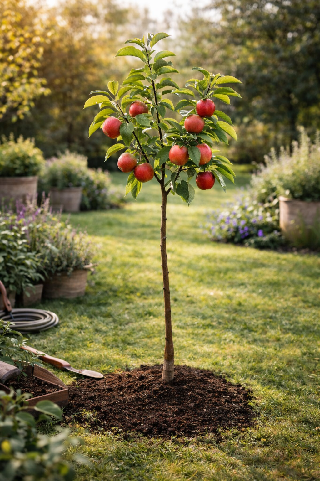 Apfelbaum Red Chief 100–140 cm – Malus domestica, Roter Herbstapfel, Ertragreich & Winterhart