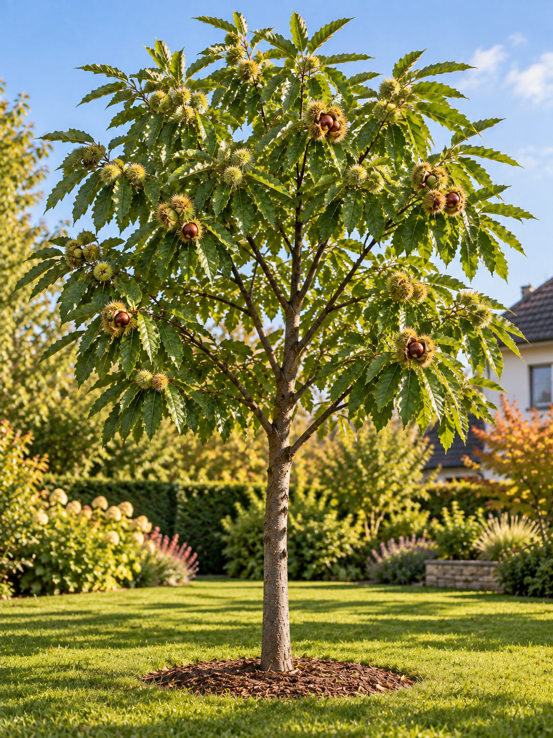 Esskastanie 100–120 cm – Castanea sativa Edelkastanie, winterharter Maronenbaum für den Garten