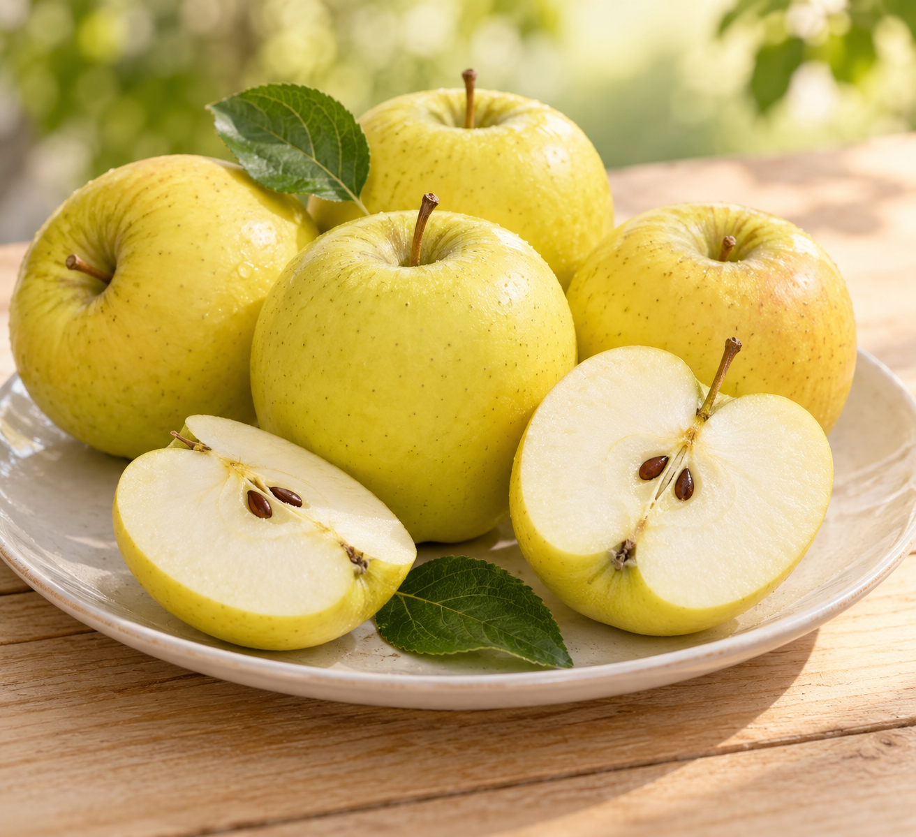 Apfelbaum Golden Delicious 100–120 cm – Malus domestica, ertragreicher Obstbaum mit süßen gelben Äpfeln