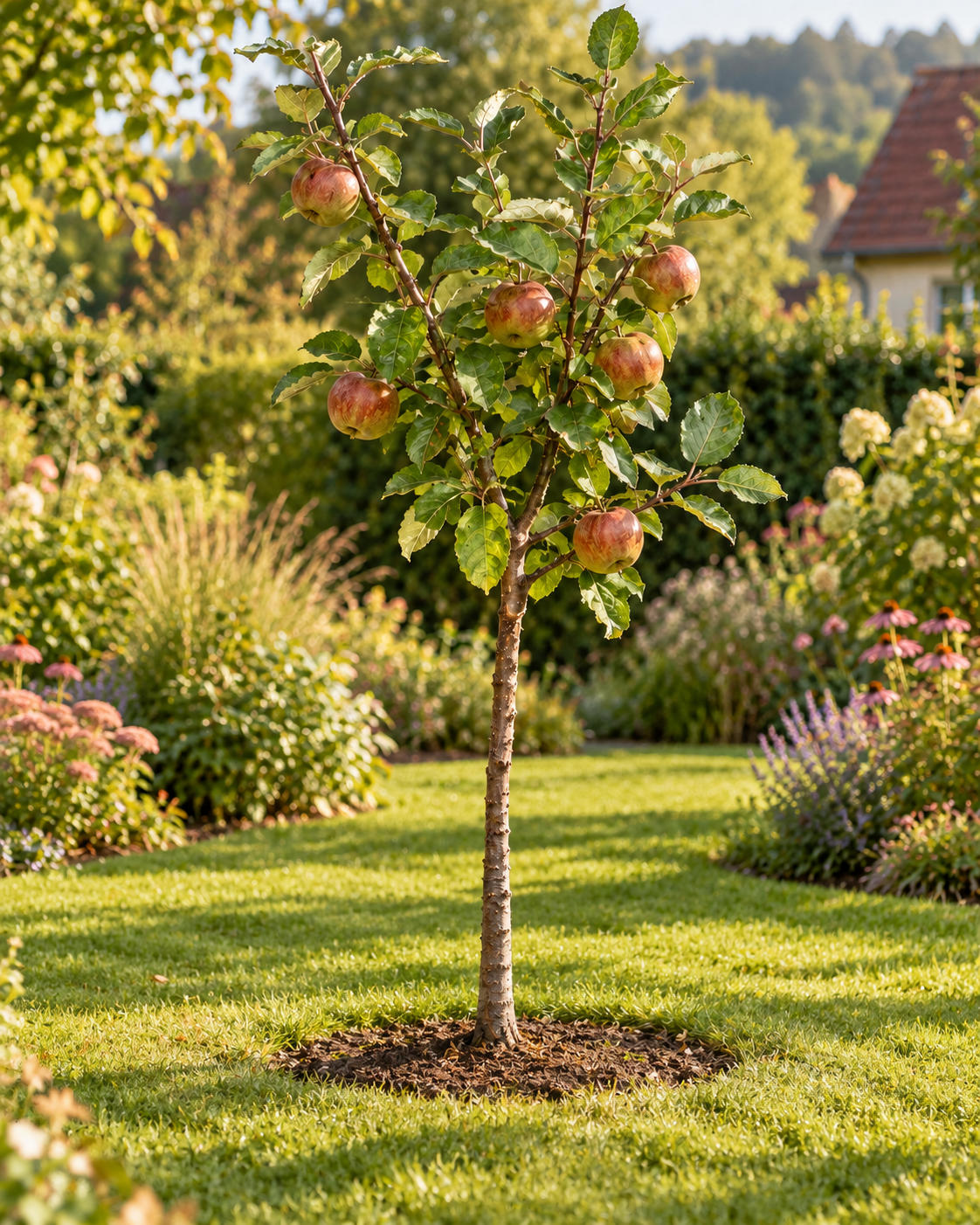 Apfelbaum ‘Roter Boskoop’ 100–120 cm – Malus domestica, winterharter Winterapfel & aromatischer Backapfel für den Garten