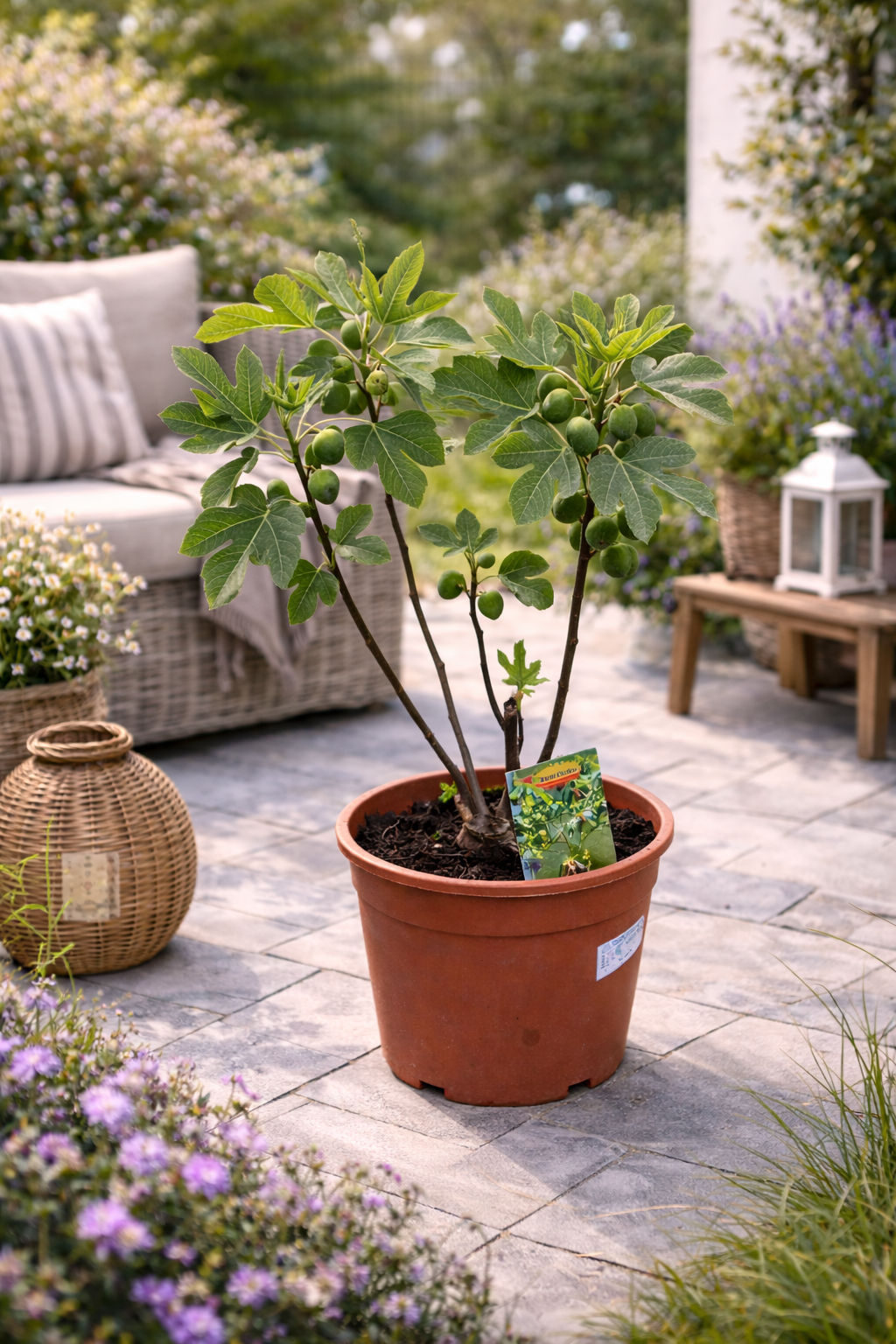 Ficus carica Bornholms Busch 50–70 cm – Winterharte Feige / Feigenbaum winterhart – Echte Feige für Garten & Balkon