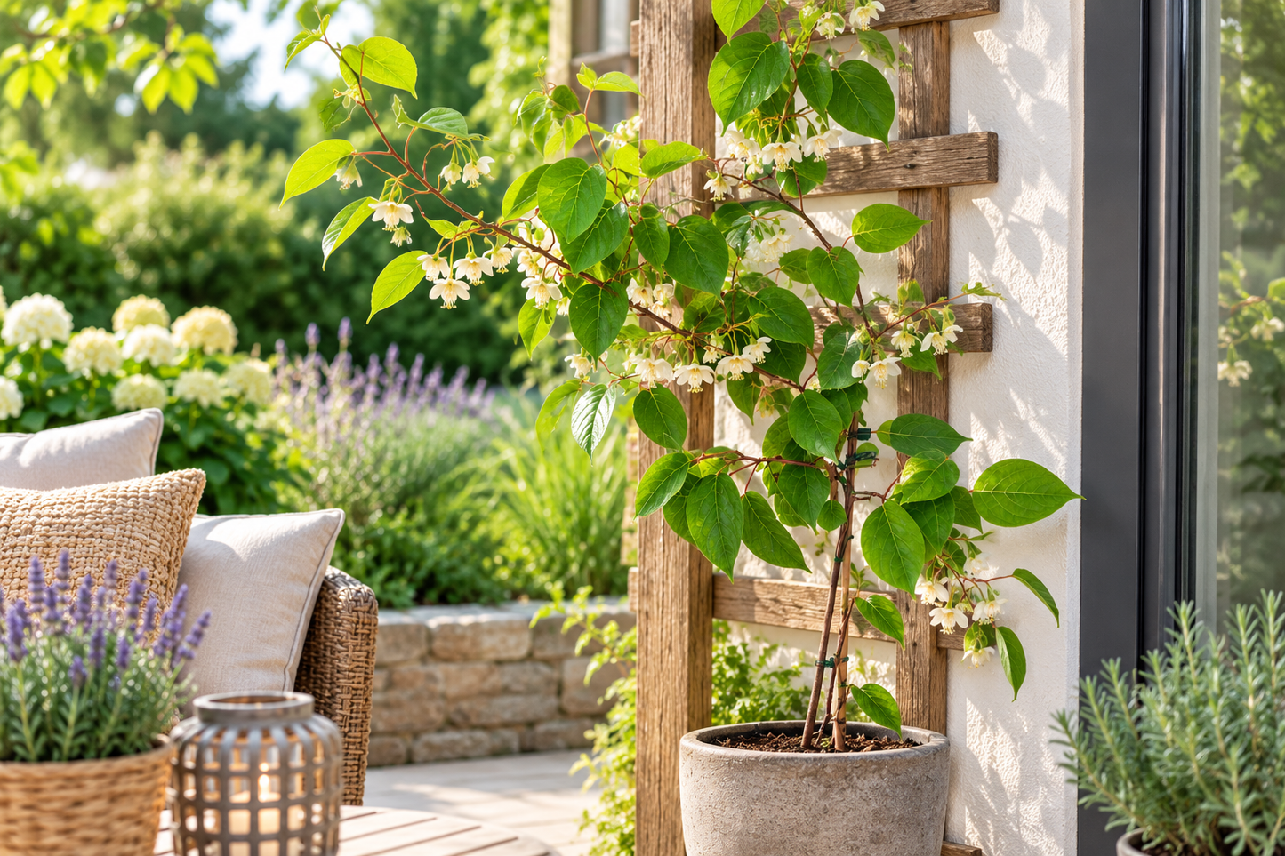 Actinidia arguta 'Nostino' 50–70 cm – Männliche Mini Kiwi – Befruchter Kiwi – Winterharte Kletterpflanze für Garten & Terrasse