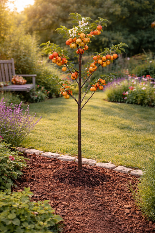 Zierapfel 'Evereste' 100–120 cm – Winterharter Apfelbaum & Zierbaum mit Blütenpracht – Malus Evereste