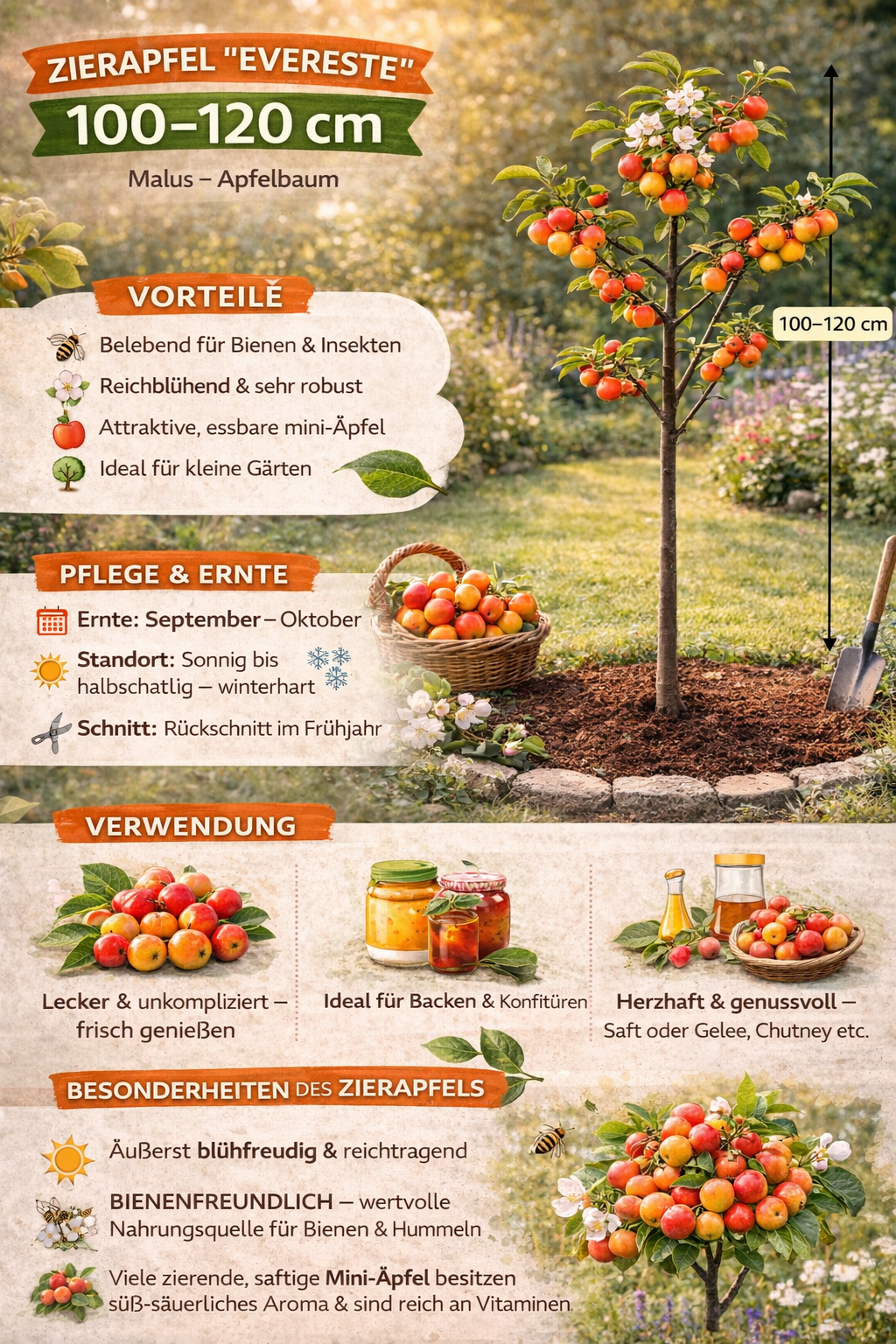 Okrasná jabloň 'Evereste' - Jabloň - Malus 'Evereste' - Jabloň